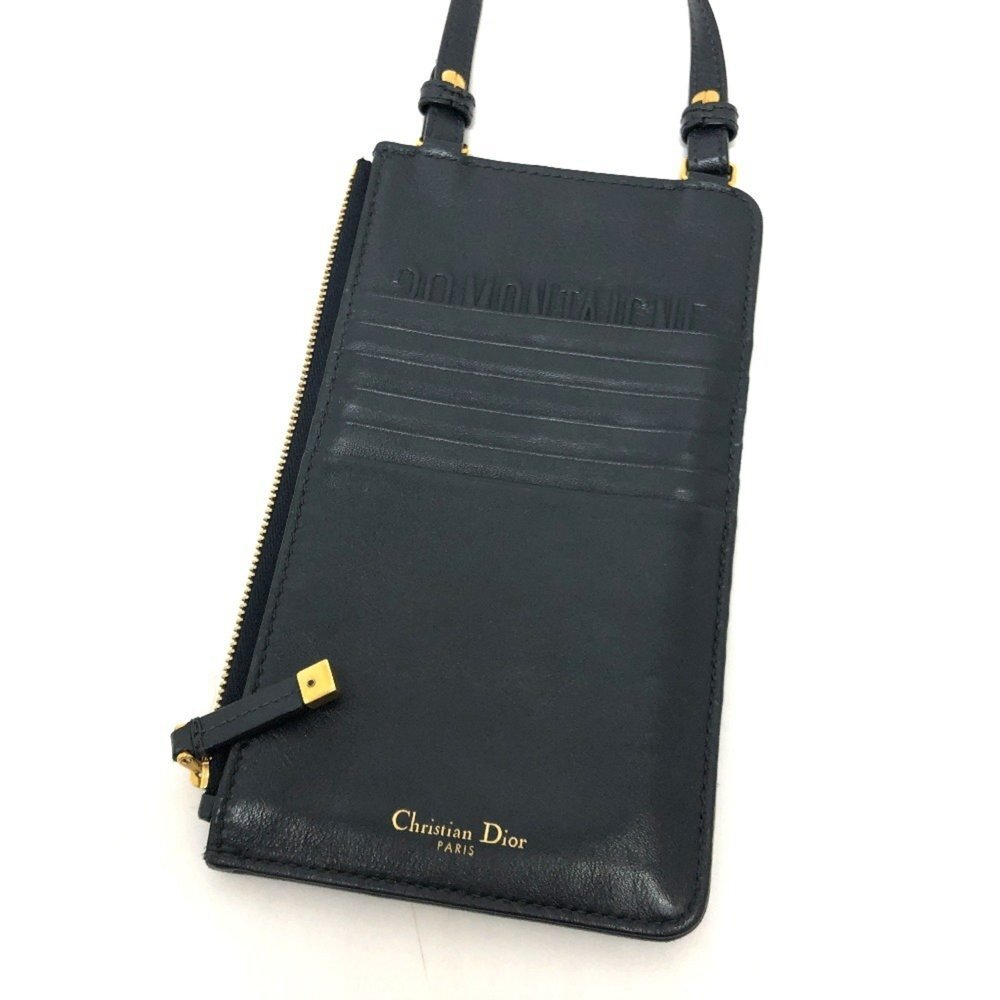 CHRISTIAN DIOR Blue Canvas Shoulder Bag - Picture 2 of 15